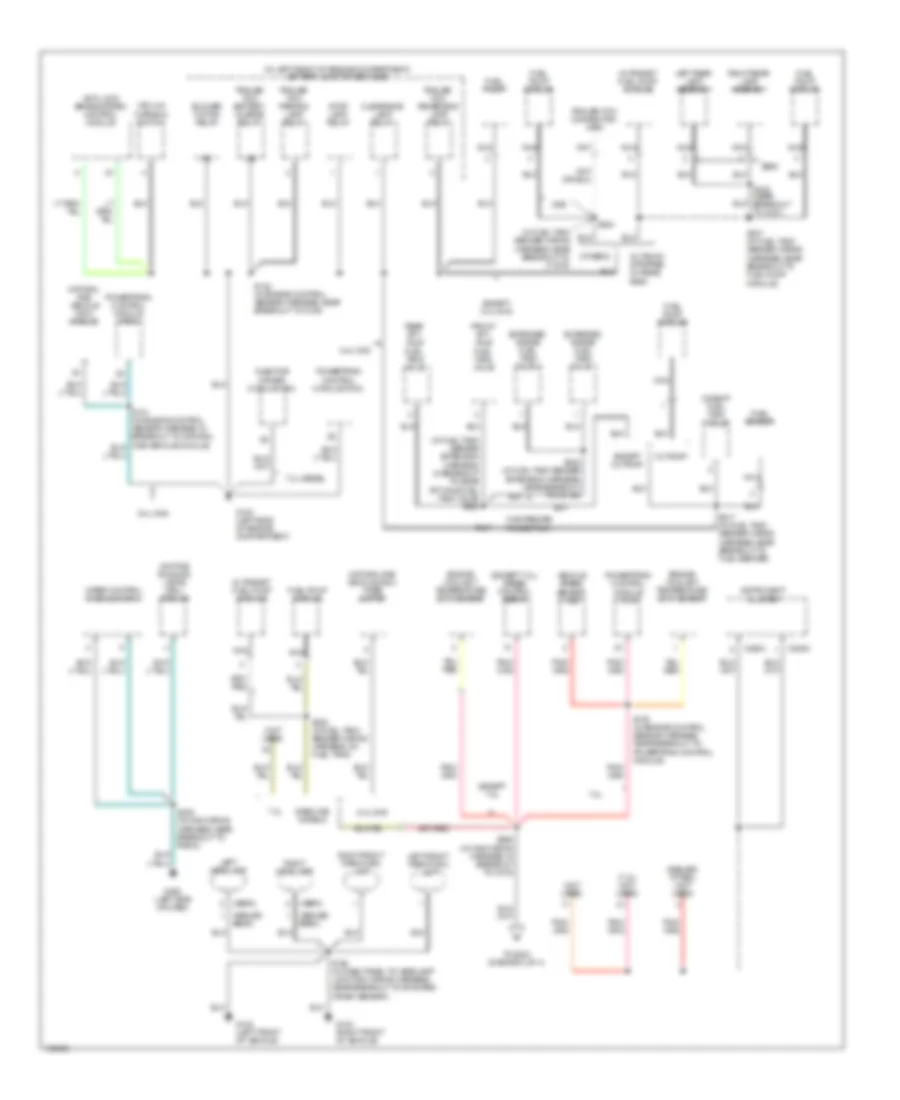 Ground Distribution Wiring Diagram, without Stripped Chassis (2 of 4) for Ford Econoline E250 2003