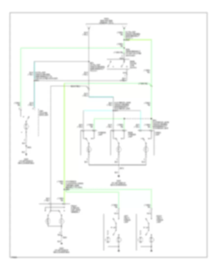 Courtesy Lamps Wiring Diagram, Except Cutaway with Entertainment System (2 of 2) for Ford Econoline E250 2003