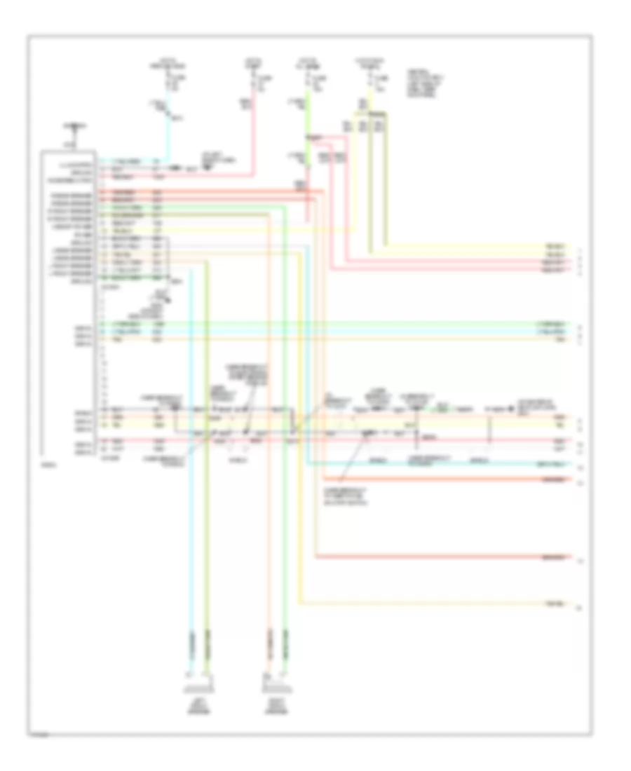 Radio Wiring Diagram, with Rear Entertainment (1 of 2) for Ford Econoline E250 2003