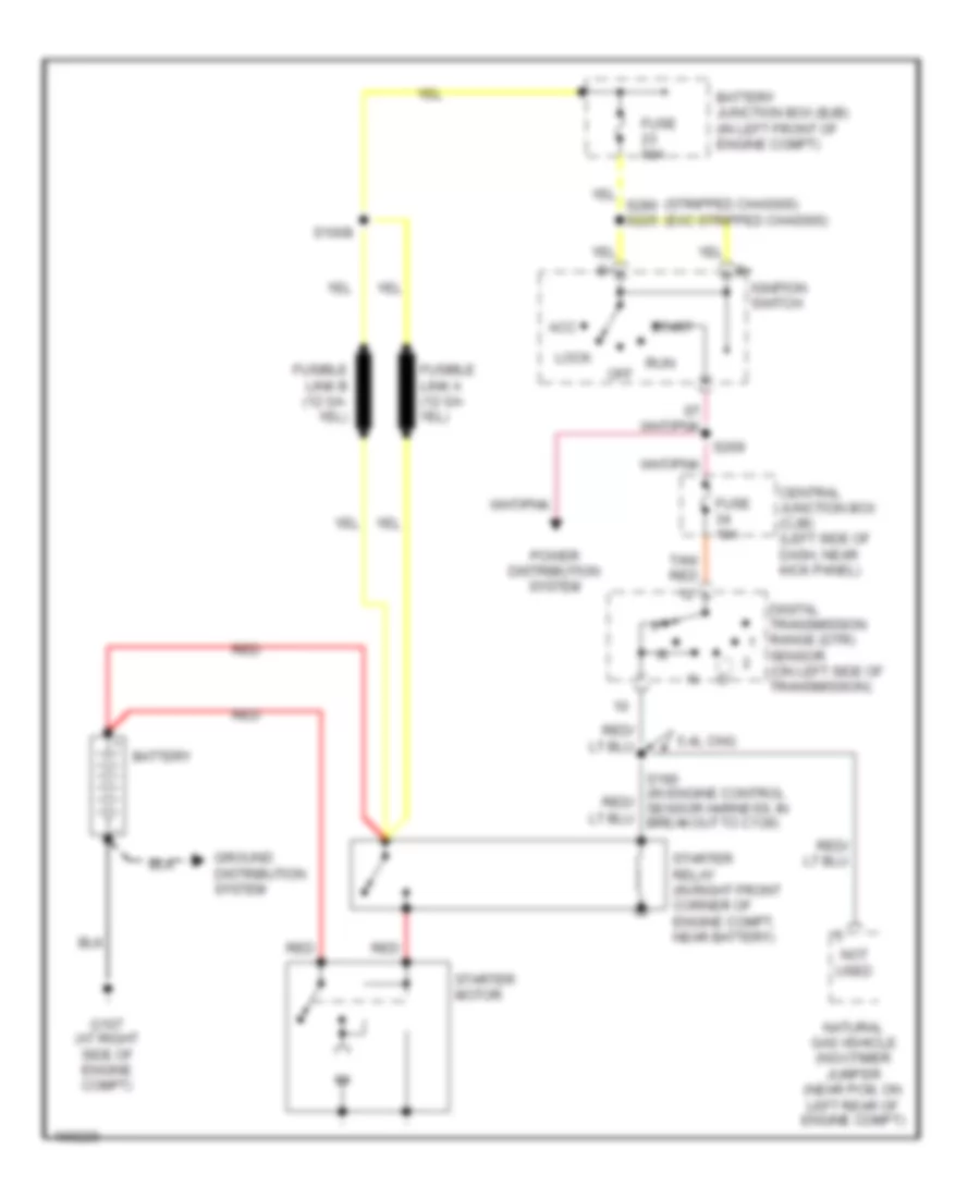 Starting Wiring Diagram for Ford Econoline E250 2003