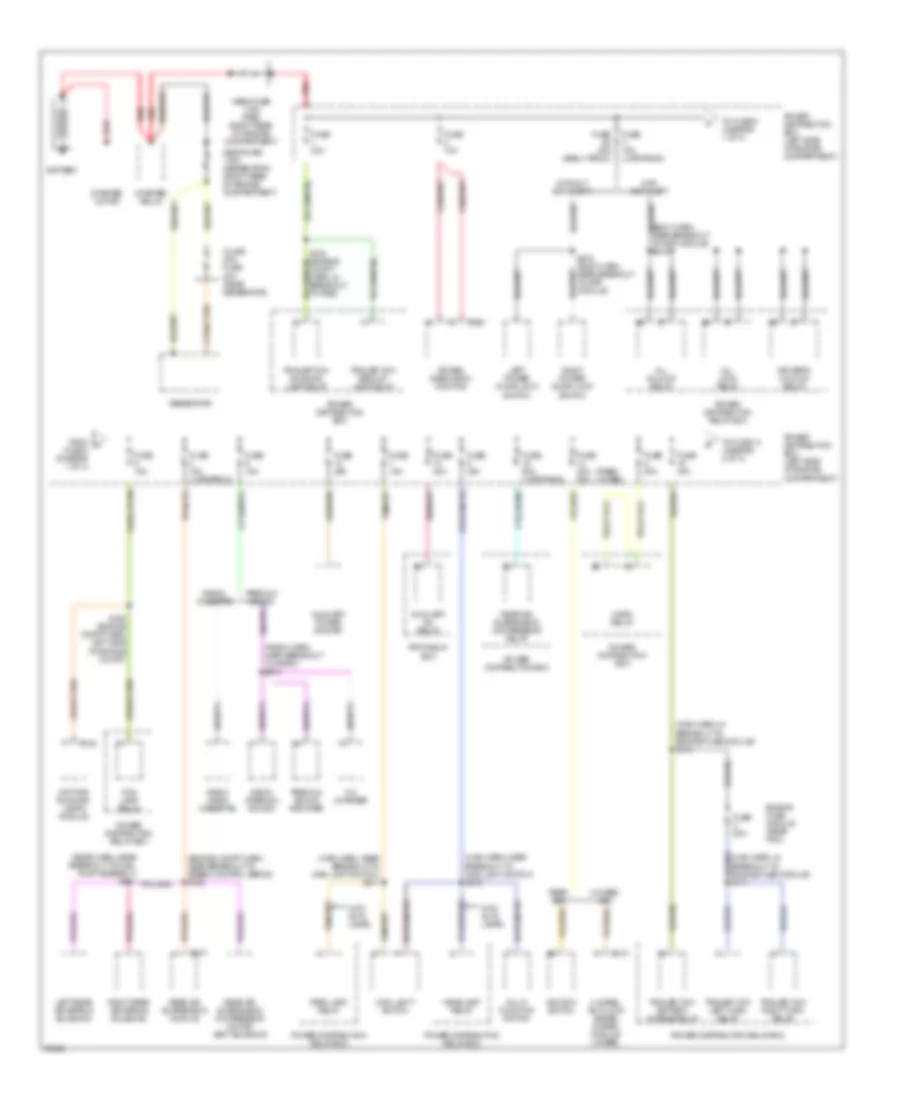Power Distribution Wiring Diagram 1 of 4 for Ford Pickup F150 1997
