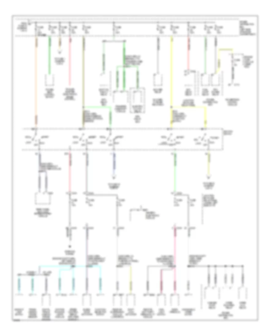 Power Distribution Wiring Diagram 2 of 4 for Ford Pickup F150 1997