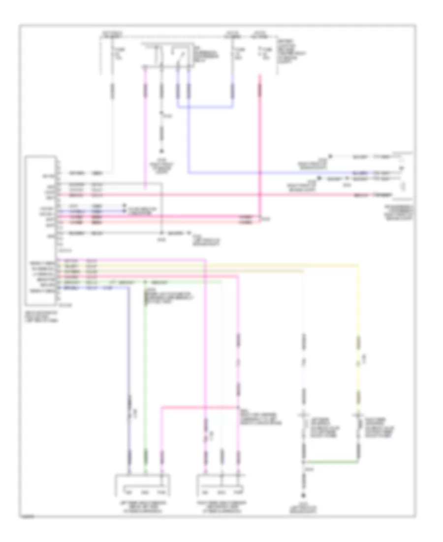 Electronic Suspension Wiring Diagram for Ford Expedition XL 2014