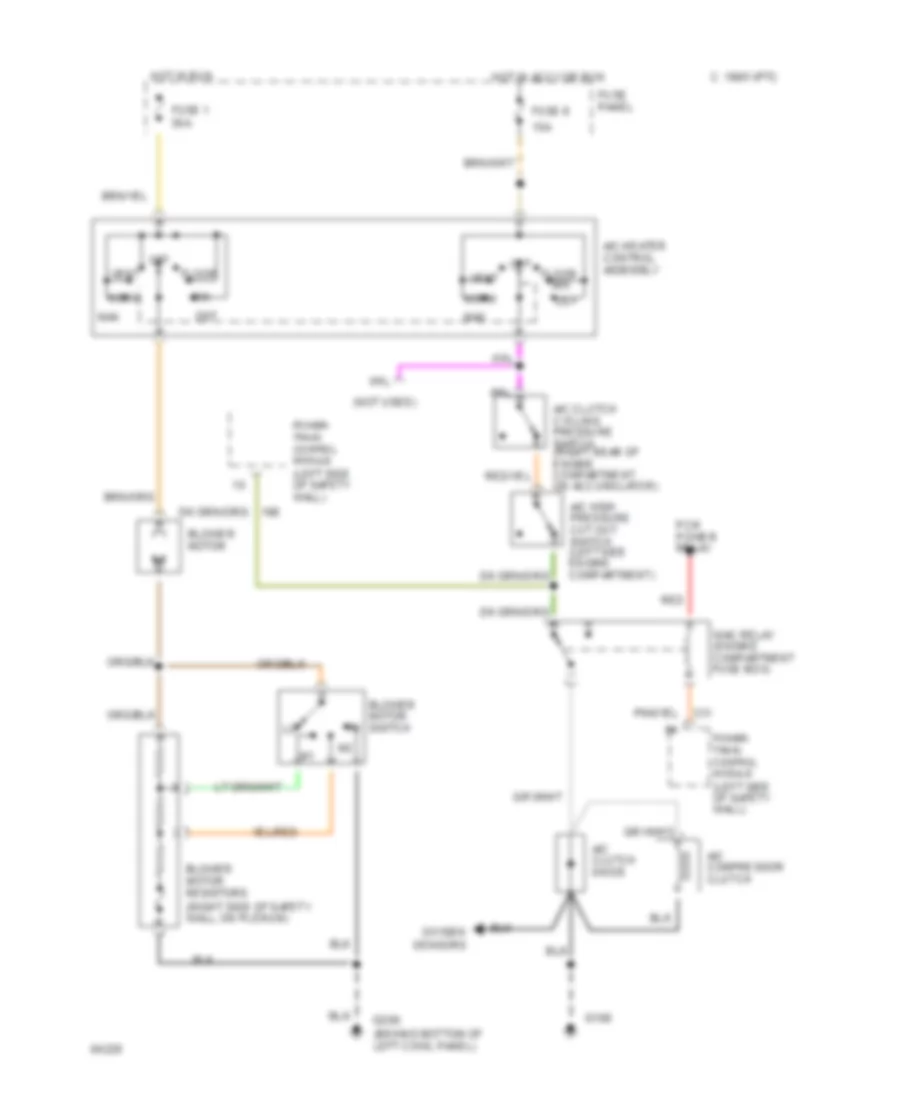 4 9L A C Wiring Diagram California for Ford Pickup F350 1995