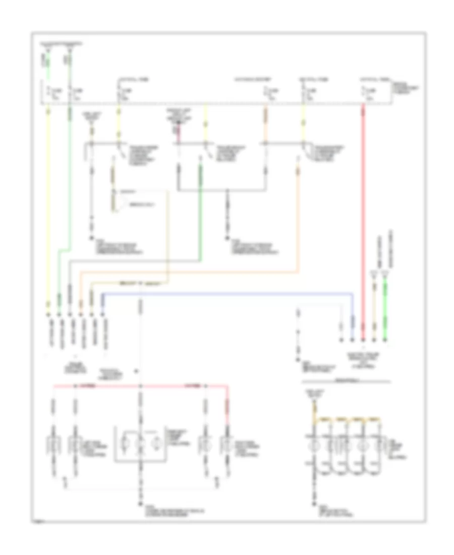 Exterior Lamps Wiring Diagram 2 of 2 for Ford Pickup F350 1995