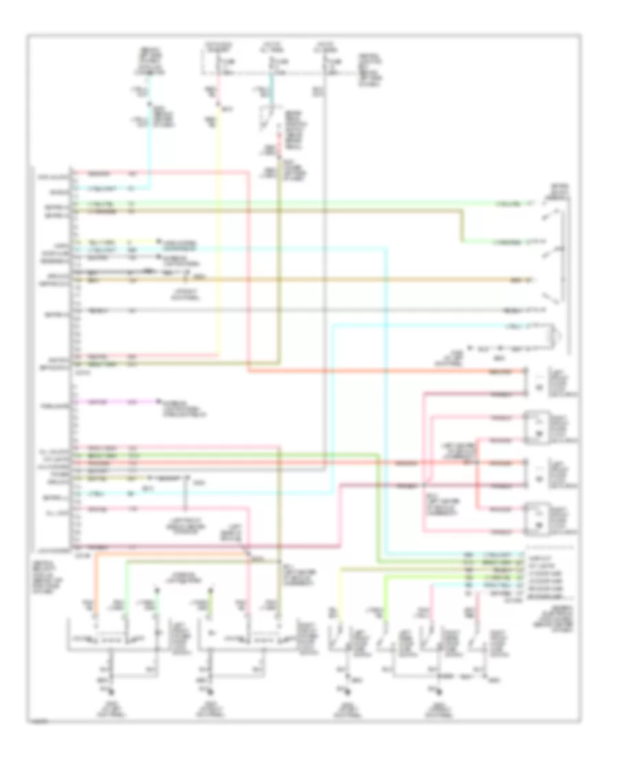 Forced Entry Wiring Diagram, Late Production for Ford Explorer Sport Trac 2001