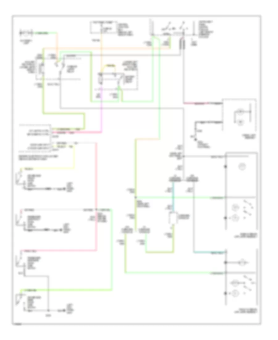 Courtesy Lamps Wiring Diagram Early Production for Ford Explorer Sport Trac 2001