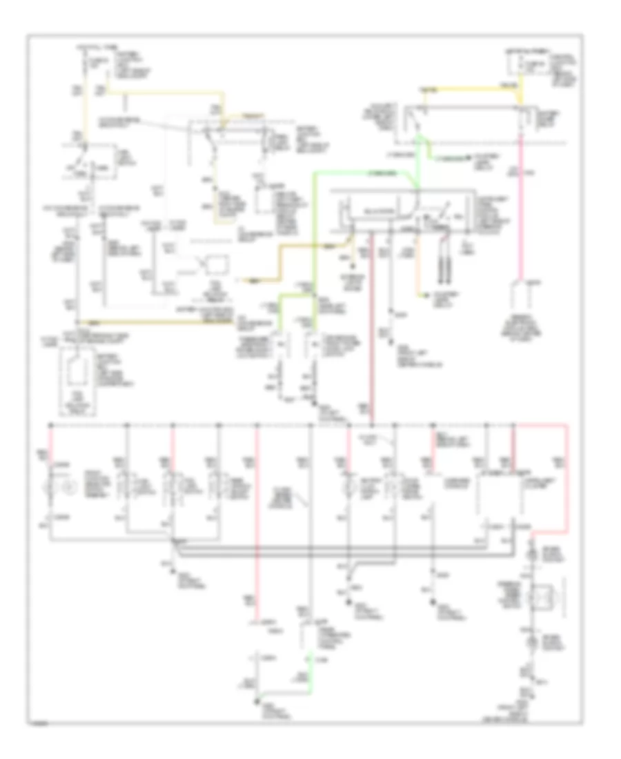 Instrument Illumination Wiring Diagram Early Production for Ford Explorer Sport Trac 2001
