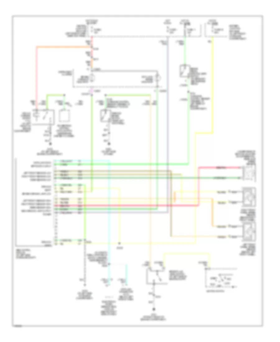 Anti-lock Brakes Wiring Diagram, without Stripped Chassis for Ford Econoline E350 Super Duty 2003