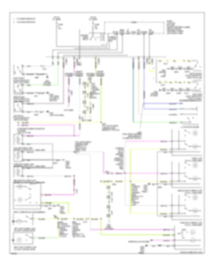 Courtesy Lamps Wiring Diagram for Ford Econoline E350 Super Duty 2012