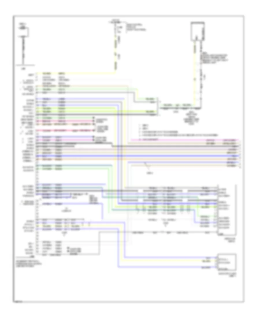 SYNC Radio Wiring Diagram 1 of 2 for Ford F 150 Lariat 2013