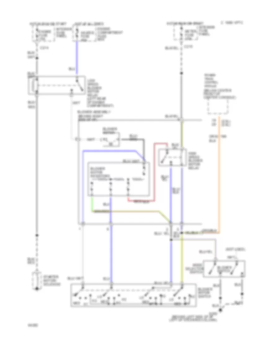 Heater Wiring Diagram for Ford Probe 1995