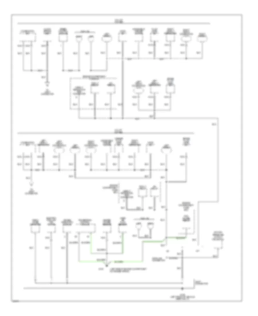 Ground Distribution Wiring Diagram 1 of 4 for Ford Probe 1995