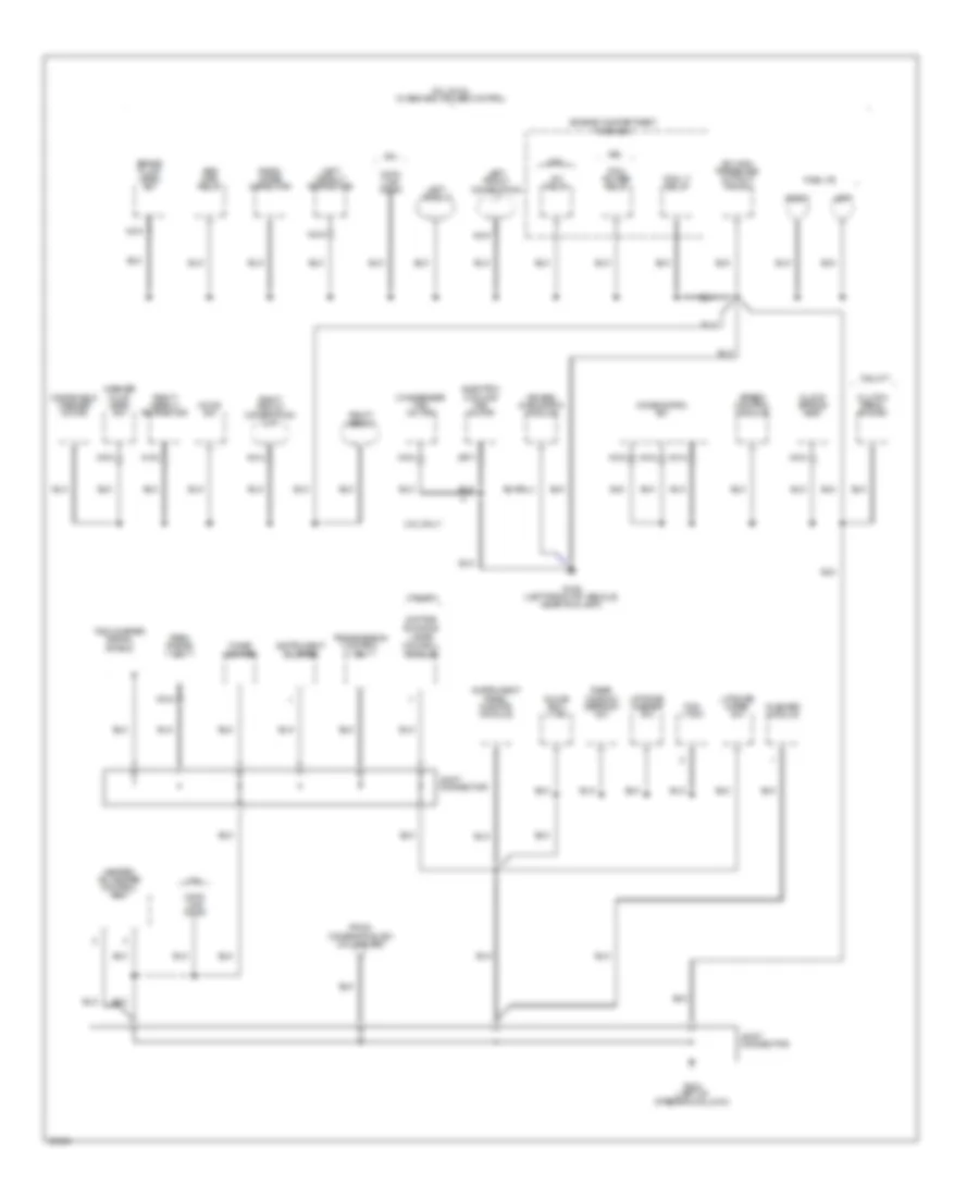 Ground Distribution Wiring Diagram (2 of 4) for Ford Probe 1995
