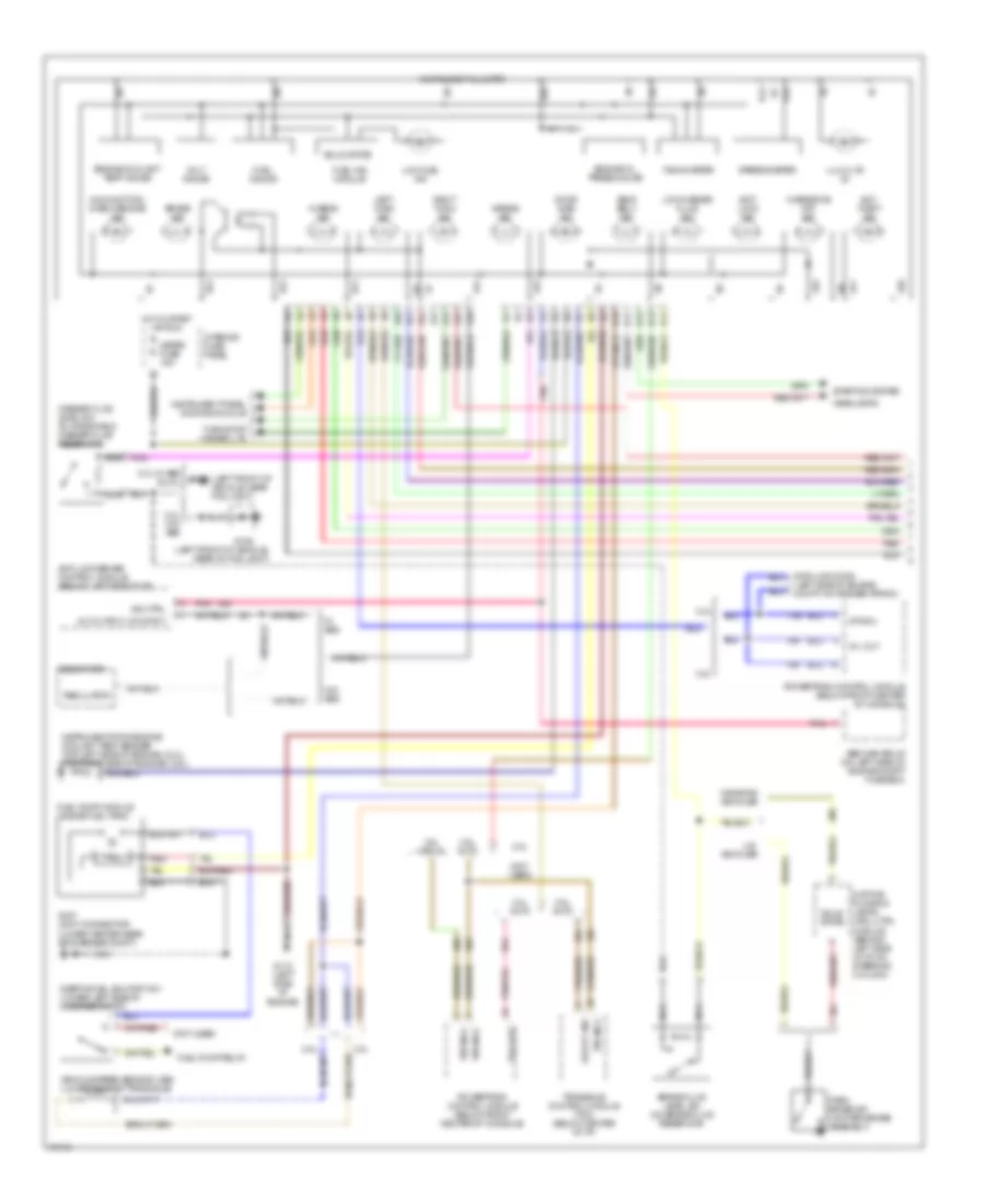 Instrument Cluster Wiring Diagram 1 of 2 for Ford Probe 1995