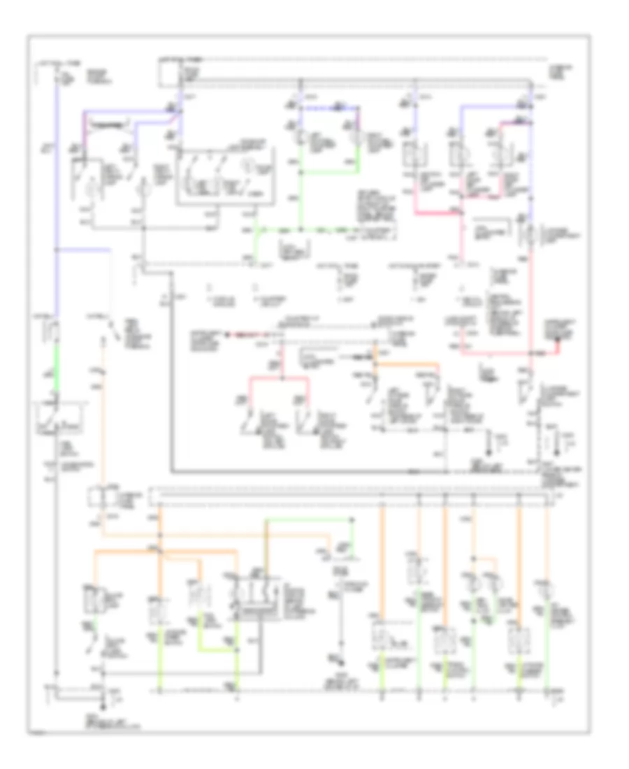 Interior Light Wiring Diagram for Ford Probe 1995