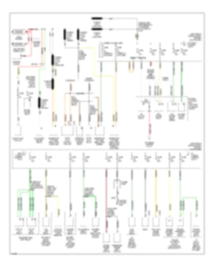 Power Distribution Wiring Diagram 1 of 4 for Ford F450 Super Duty 2001