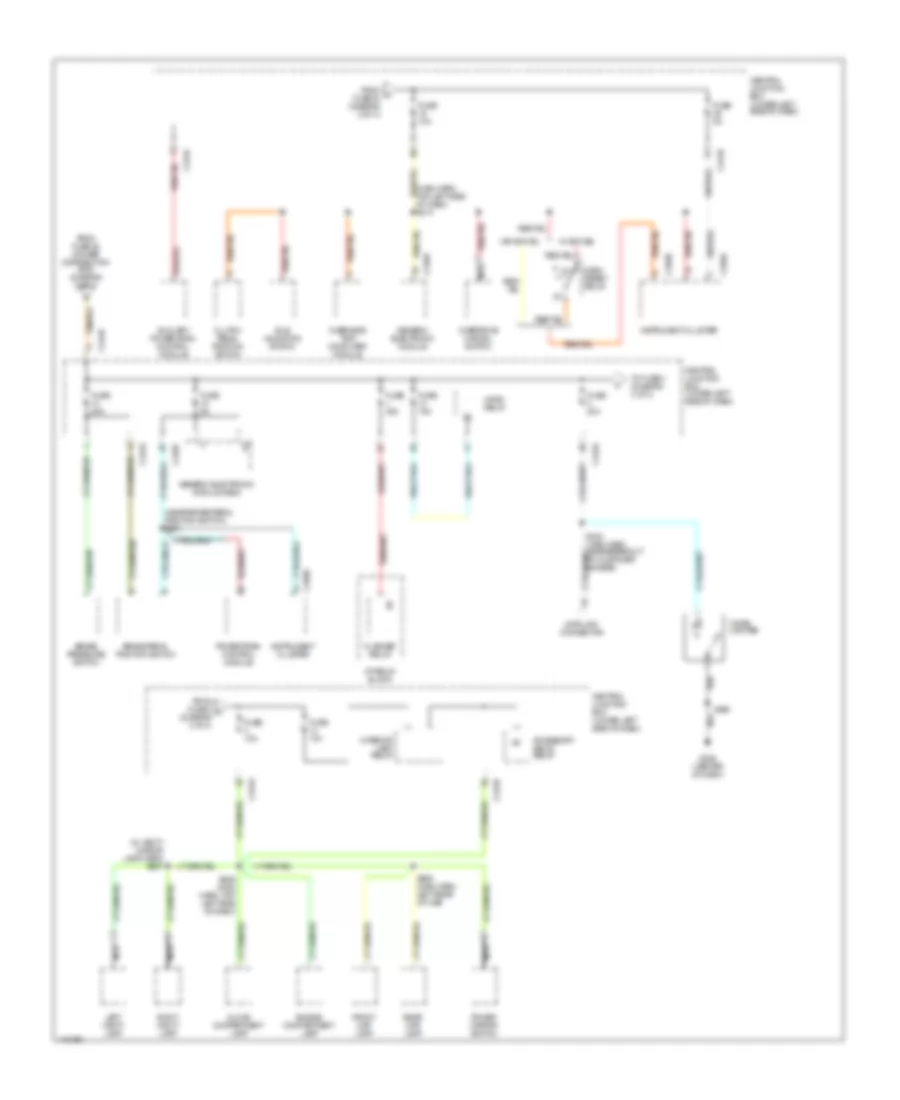 Power Distribution Wiring Diagram (3 of 4) for Ford F450 Super Duty 2001