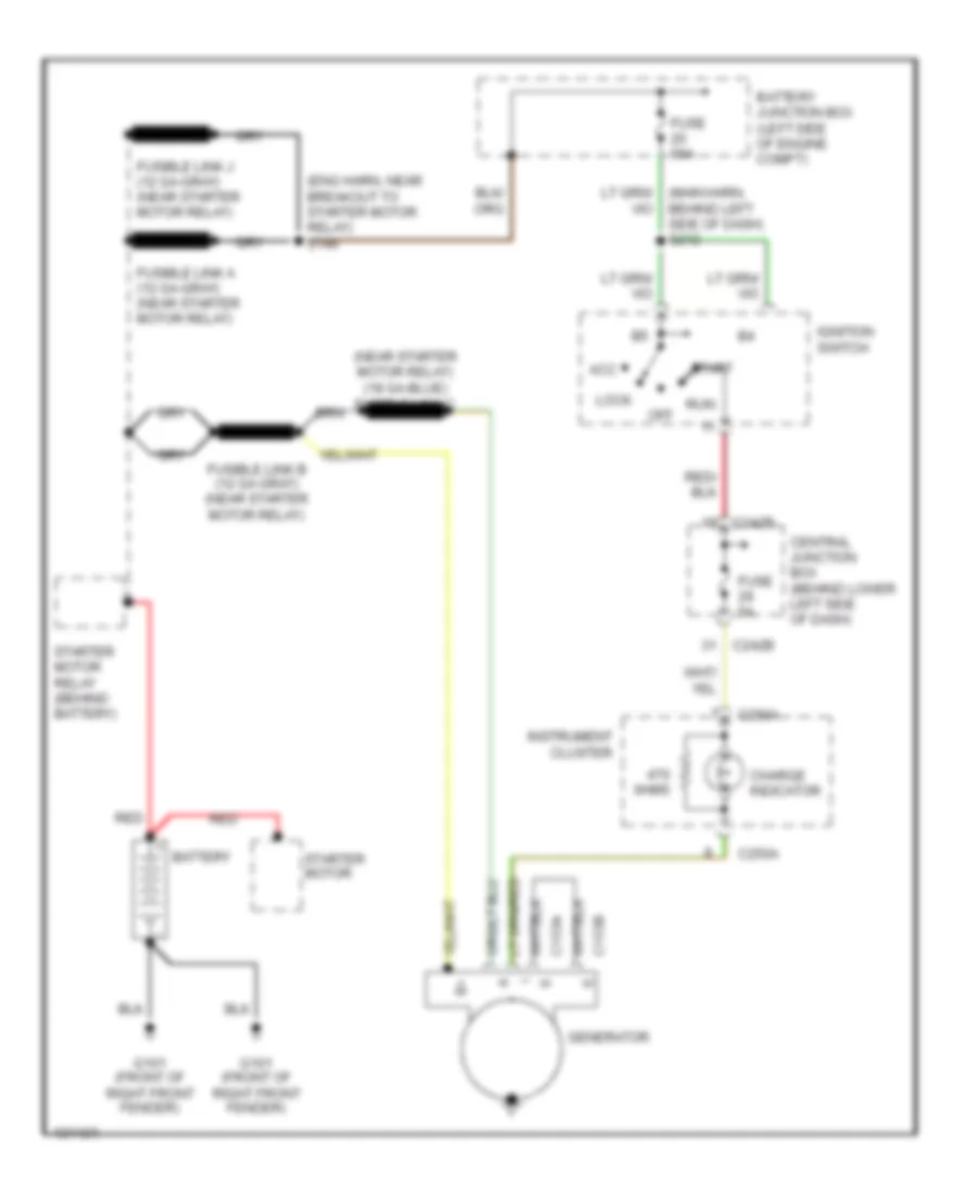 6 8L Charging Wiring Diagram for Ford F450 Super Duty 2001