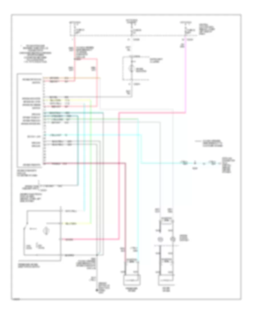 Supplemental Restraints Wiring Diagram Early Production for Ford F450 Super Duty 2001