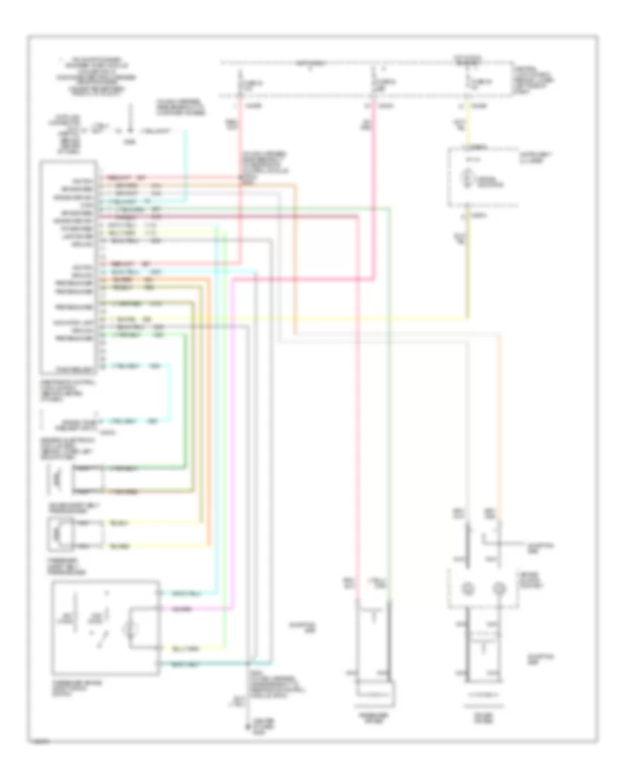 Supplemental Restraints Wiring Diagram Late Production for Ford F450 Super Duty 2001
