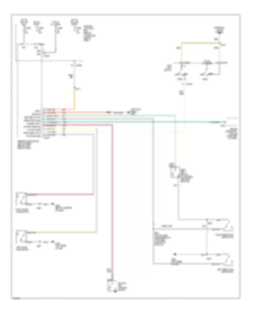 Warning Systems Wiring Diagram for Ford F450 Super Duty 2001