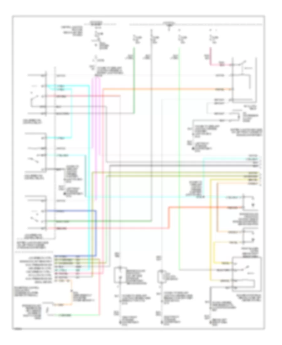 3.0L, Manual AC Wiring Diagram (1 of 2) for Ford Escape 2003