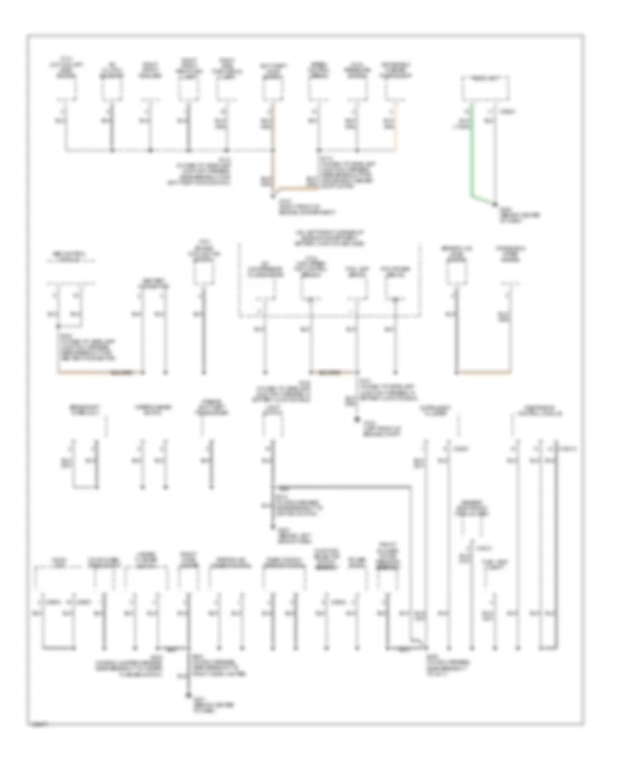 Ground Distribution Wiring Diagram 2 of 3 for Ford Escape 2003