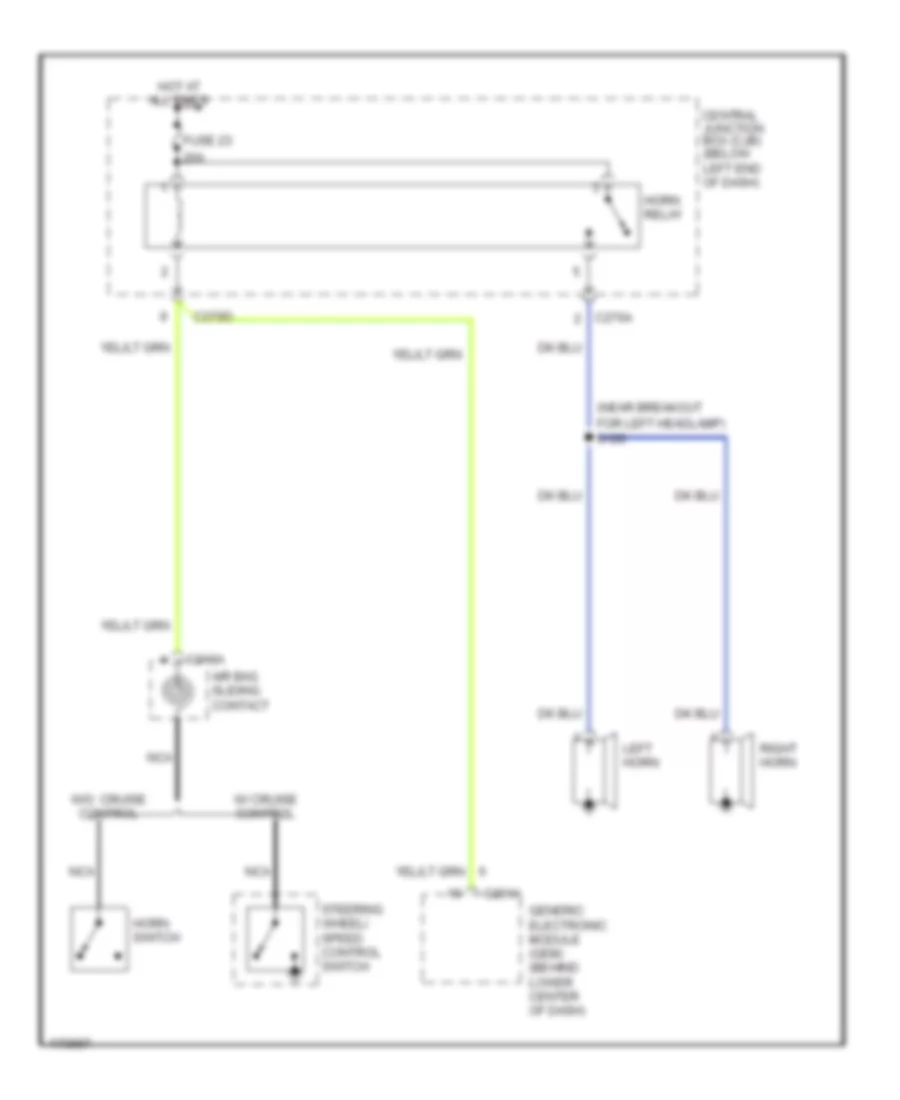 Horn Wiring Diagram for Ford Escape 2003