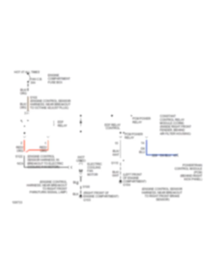 3 8L Cooling Fan Wiring Diagram for Ford Mustang GT 1999