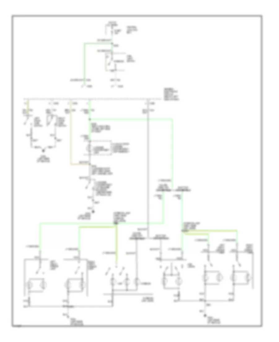 Courtesy Lamps Wiring Diagram for Ford Mustang GT 1999