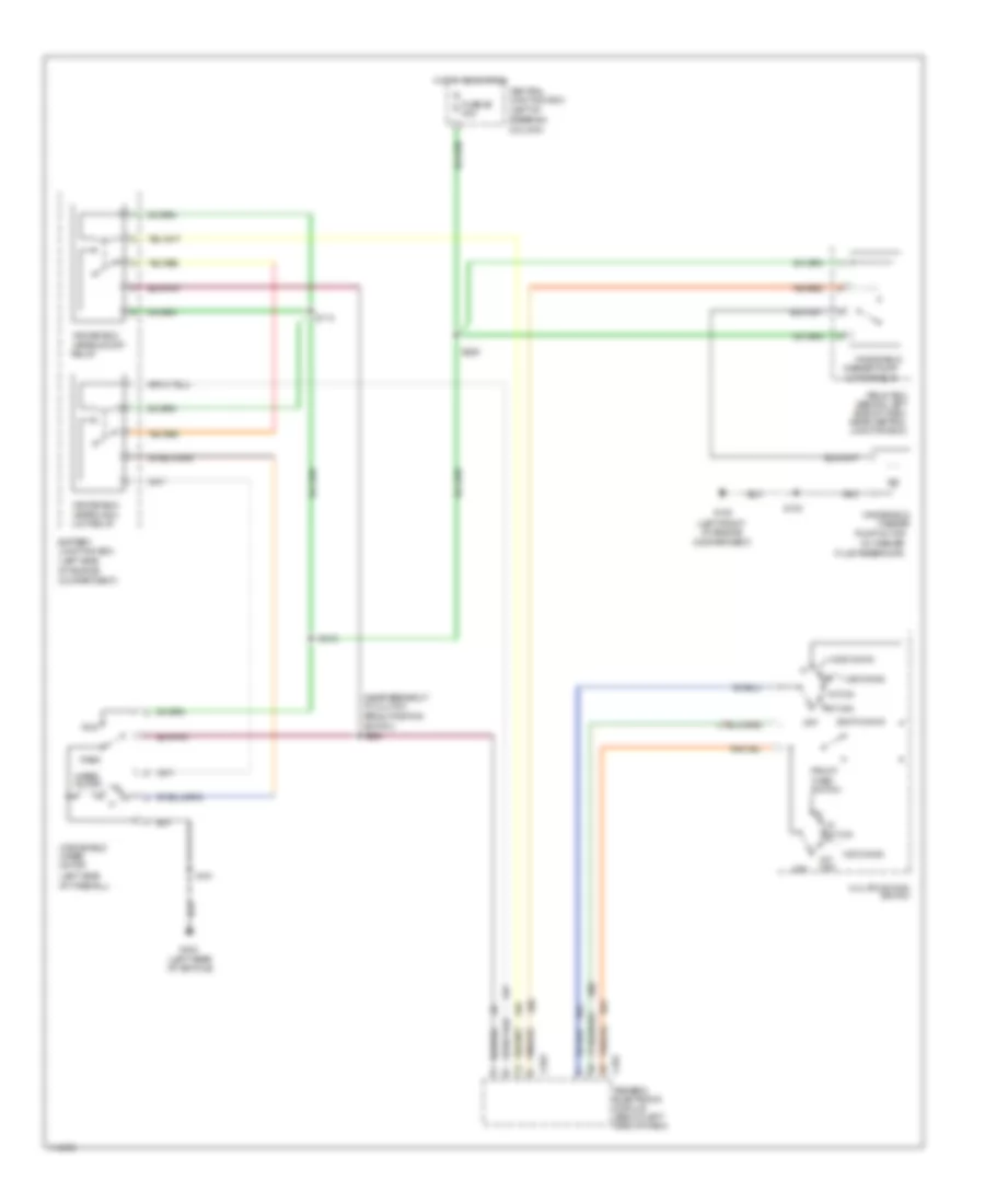 Wiper Washer Wiring Diagram for Ford Mustang GT 1999