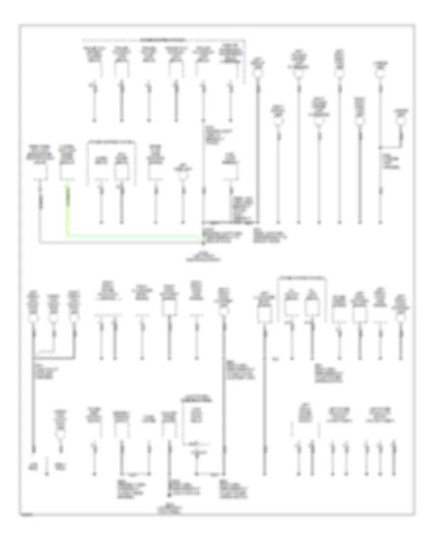 Ground Distribution Wiring Diagram (2 of 3) for Ford Pickup F350 1997