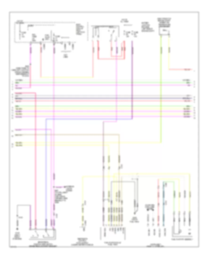 2.0L, Engine Performance Wiring Diagram (2 of 5) for Ford Edge Limited 2012