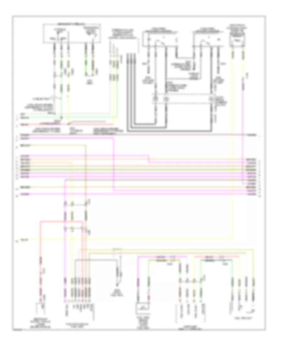 3.5L, Engine Performance Wiring Diagram (2 of 6) for Ford Edge Limited 2012