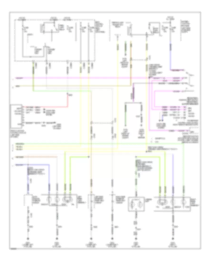 Exterior Lamps Wiring Diagram (2 of 2) for Ford Edge Limited 2012