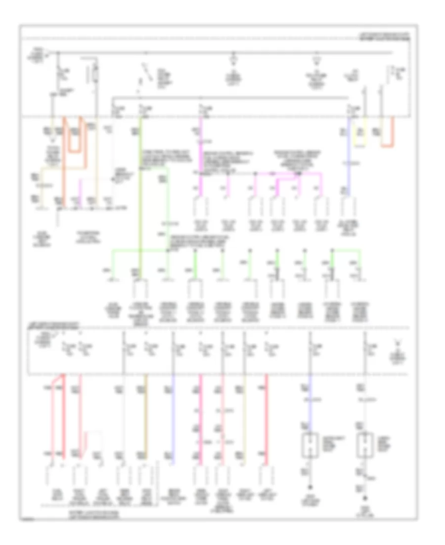 Power Distribution Wiring Diagram 2 of 7 for Ford Edge Limited 2012