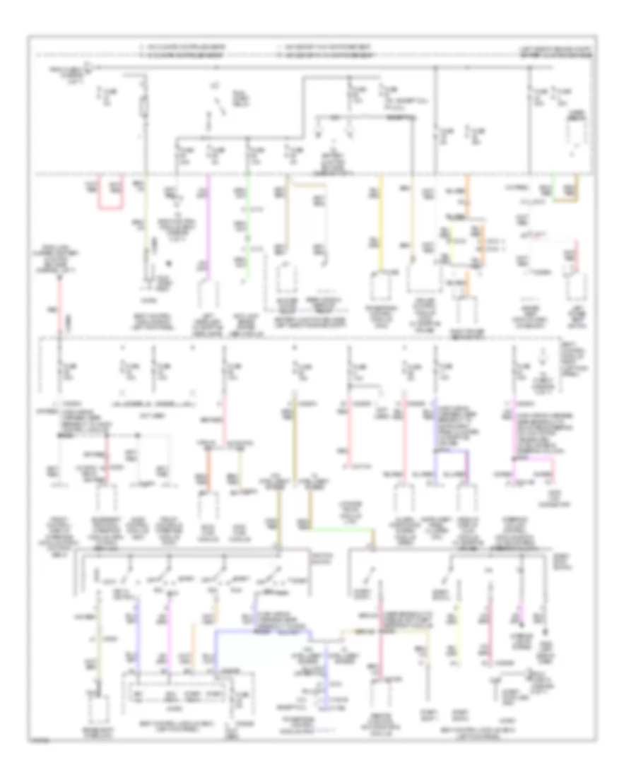 Power Distribution Wiring Diagram (3 of 7) for Ford Edge Limited 2012