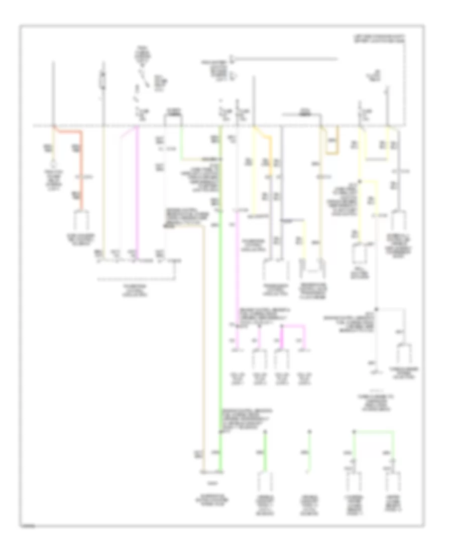 Power Distribution Wiring Diagram 7 of 7 for Ford Edge Limited 2012