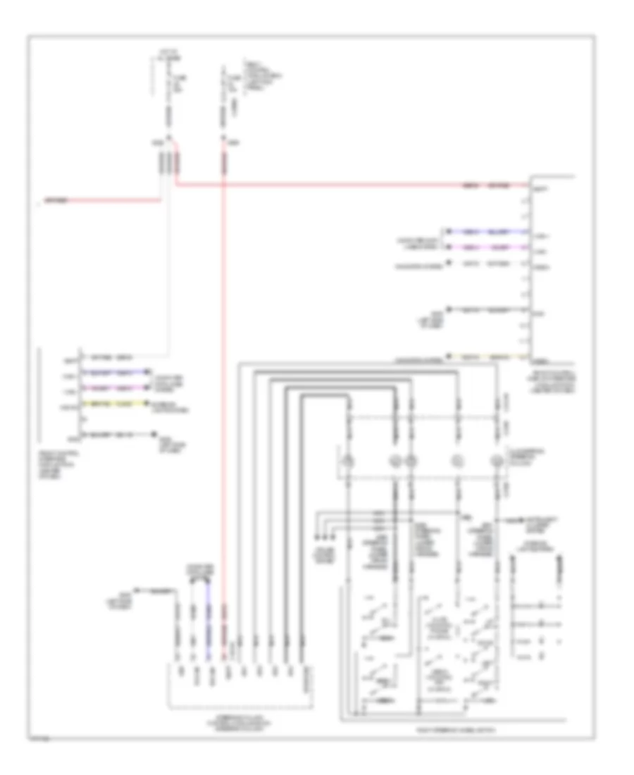 Premium Radio Wiring Diagram 2 of 2 for Ford Edge Limited 2012