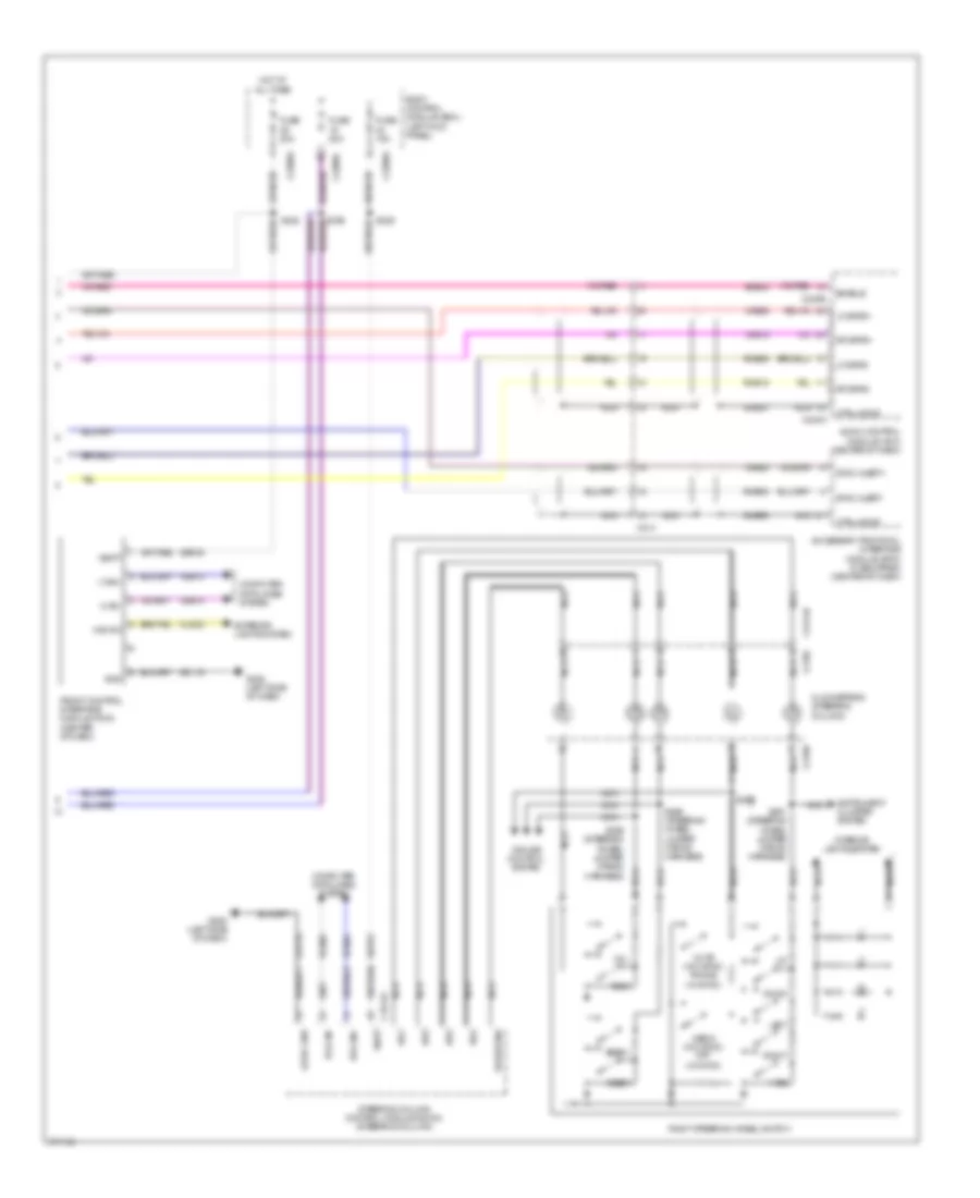 SONY Radio Wiring Diagram (2 of 2) for Ford Edge Limited 2012