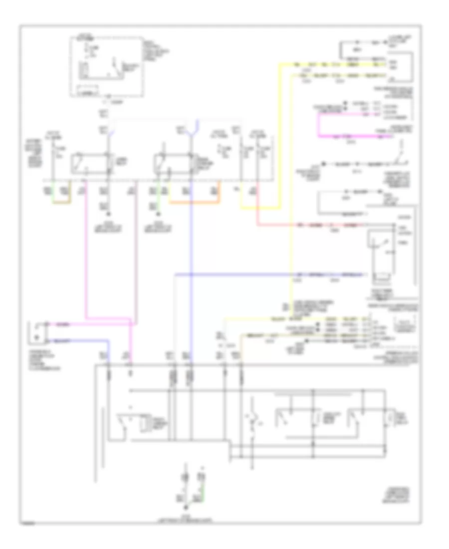 WiperWasher Wiring Diagram for Ford Edge Limited 2012