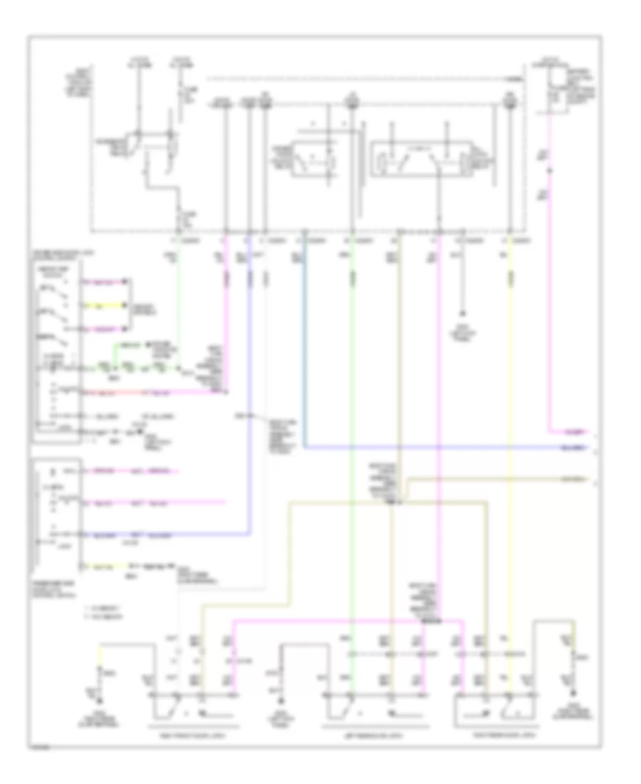 Forced Entry Wiring Diagram, without Intelligent Access (1 of 2) for Ford Explorer 2014