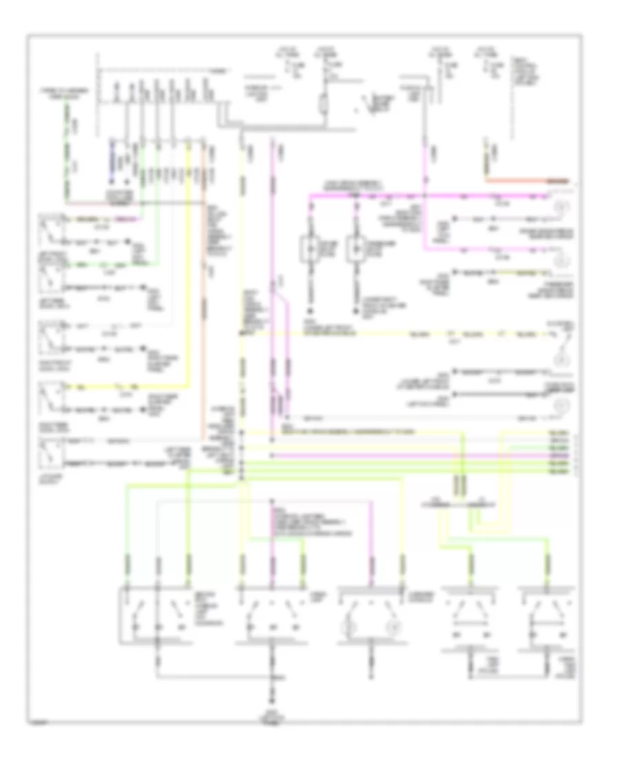 Courtesy Lamps Wiring Diagram 1 of 2 for Ford Explorer 2014