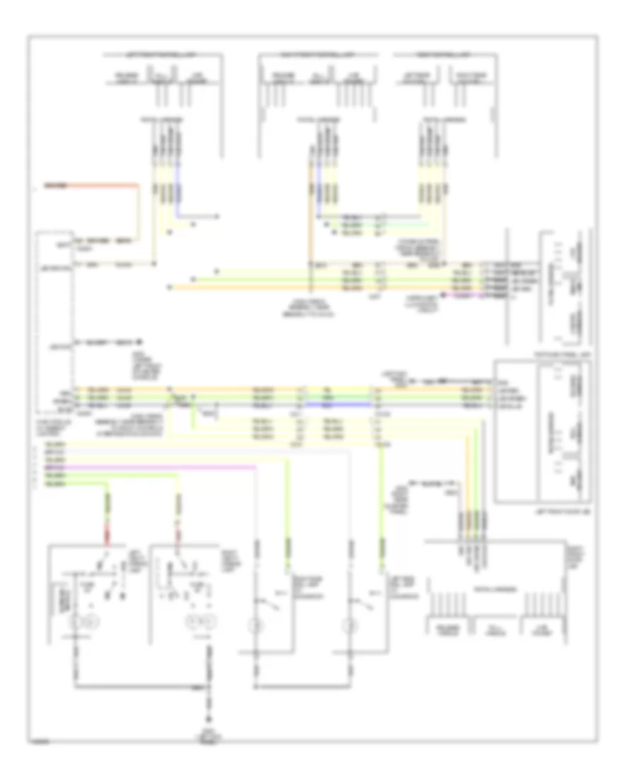 Courtesy Lamps Wiring Diagram 2 of 2 for Ford Explorer 2014