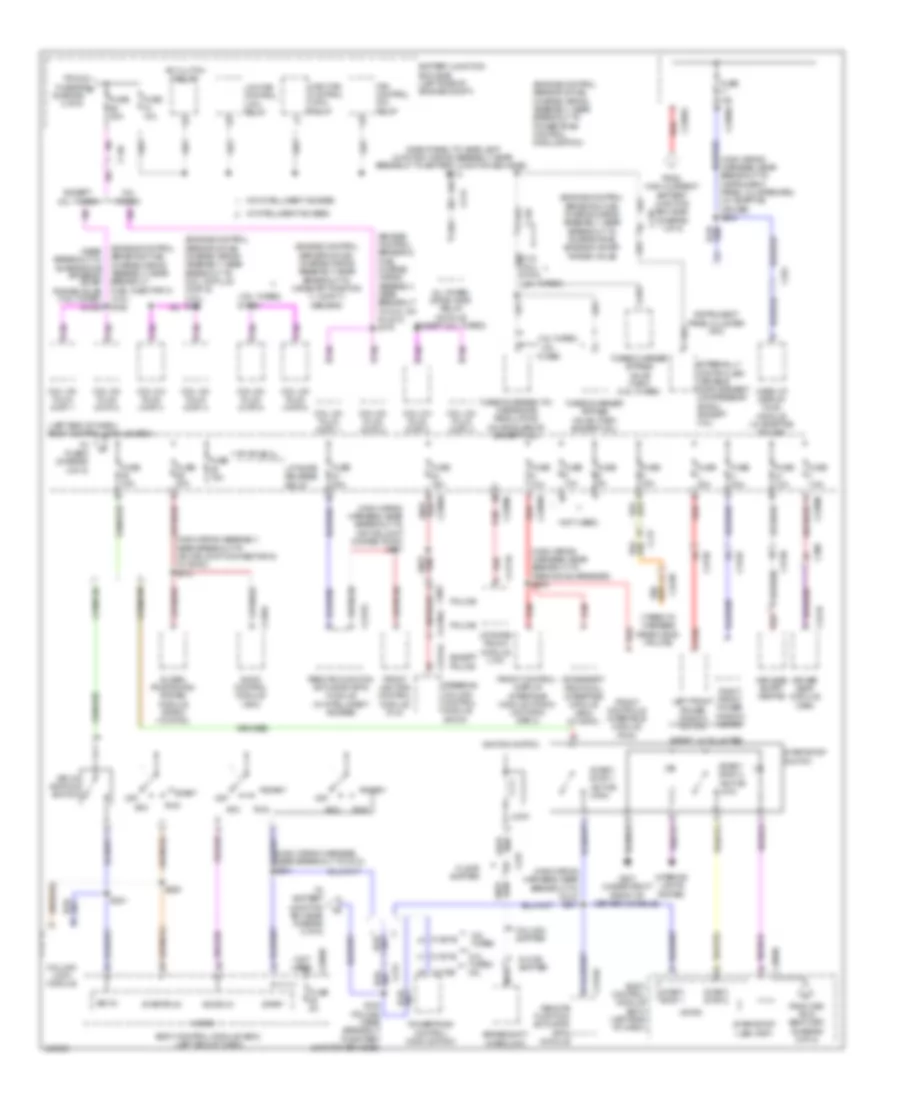 Power Distribution Wiring Diagram 3 of 5 for Ford Explorer 2014