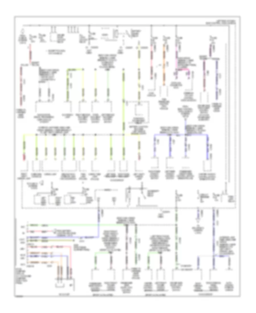 Power Distribution Wiring Diagram (4 of 5) for Ford Explorer 2014