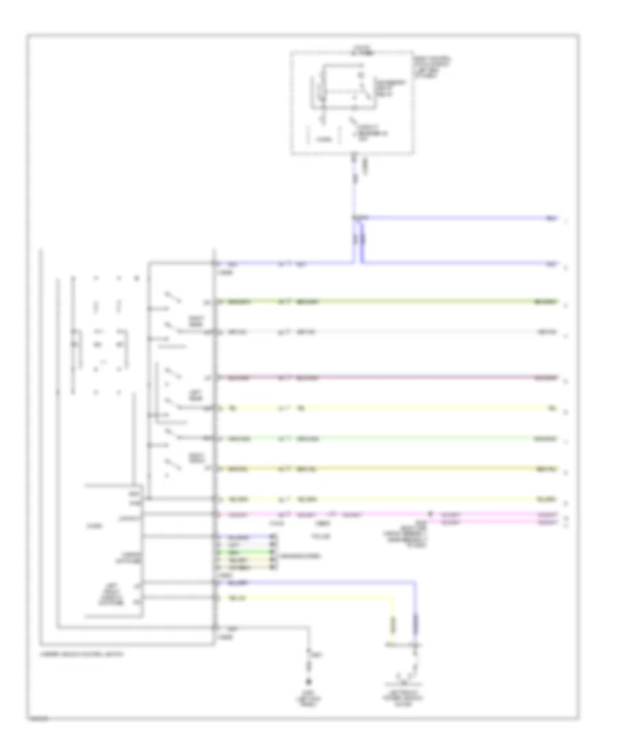 Power Windows Wiring Diagram Base 1 of 2 for Ford Explorer 2014