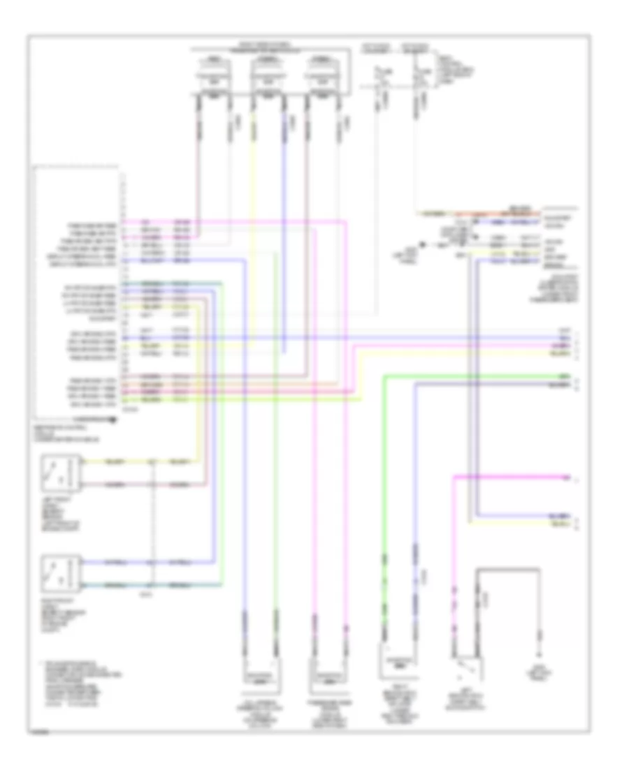 Supplemental Restraints Wiring Diagram 1 of 3 for Ford Explorer 2014