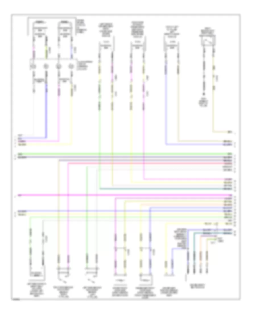Supplemental Restraints Wiring Diagram 2 of 3 for Ford Explorer 2014
